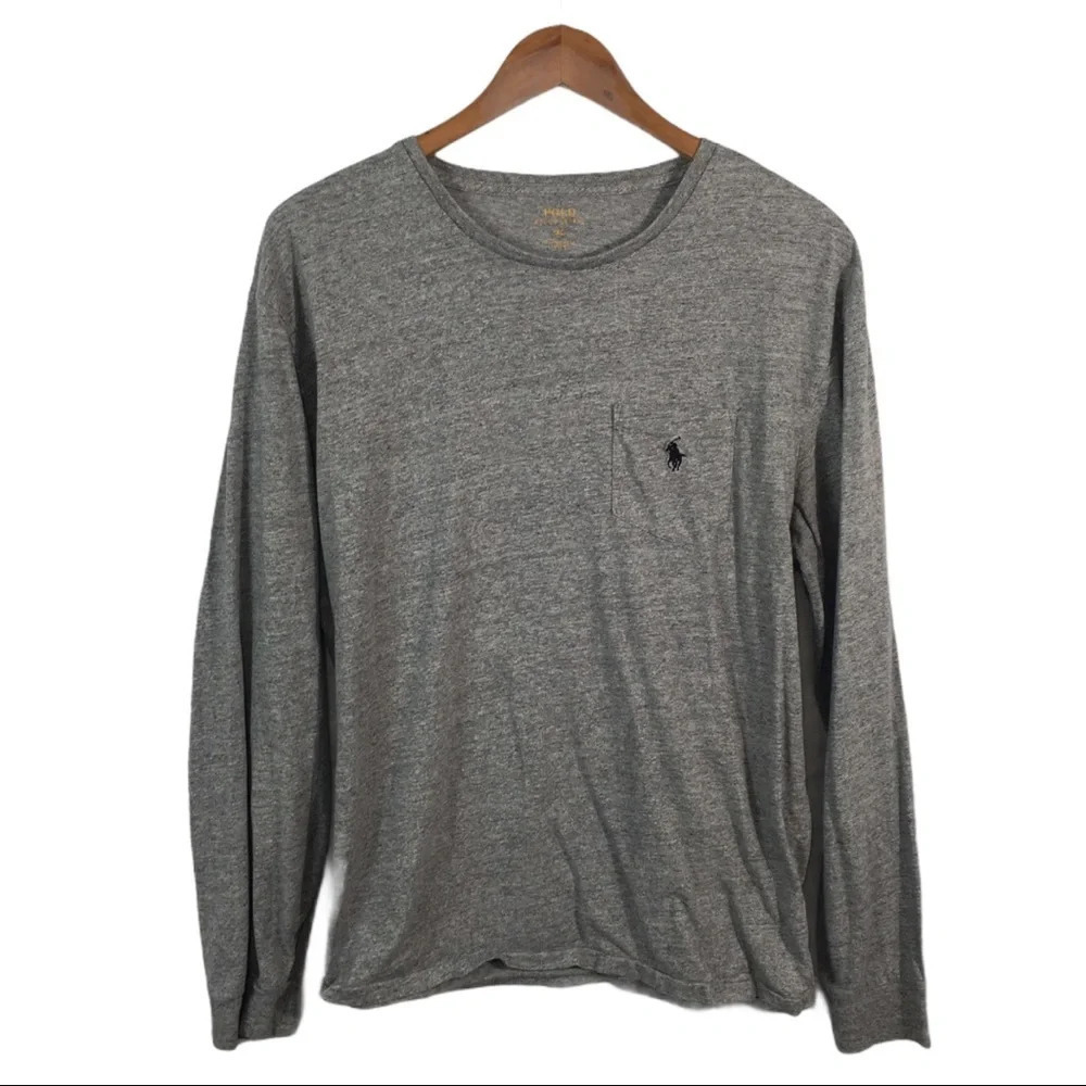 LS117 Polo Ralph Lauren Designer Pocket Shirt XL